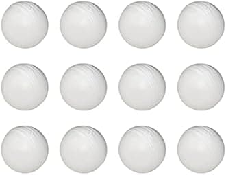 TRIPLET JAGMOOLYA Products Plastic Cricket Training Ball White Toy Balls for Cricket for Indoor and Outdoor Game Kids Choice Now Days (White Ball Pack of) (30)