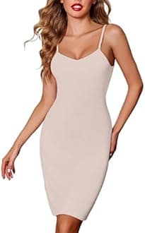 Avidlove Women Full Slips Sexy Chemise Nightgown V Neck Straight Dress Nightwear S-4XL