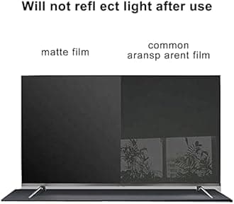 Anti Blue Light 43-55 Inch TV Screen Protector Film, Dust-proof and Scratch-proof Waterproof Oil Relieve Eye Strain, for Samsung, Hisense, Lcd, Led Etc / 55in1211x682mm