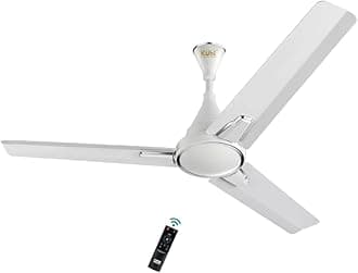 KUHL Prima A1 900 mm BLDC 65% Power Saving BLDC Ceiling Fan With Remote | BEE 5 Star Rated & ISI Marked | High Air Flow | 5 Year Warranty | White