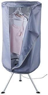 DrySoon Heated Clothes Airer Drying Pod – Holds Up To 12 Hangers Circulates Hot Air For Quick Drying