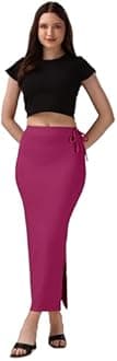 Mehrang Saree Shapewear Petticoat For Women, Shape Wear For Sarees Large Maroon …
