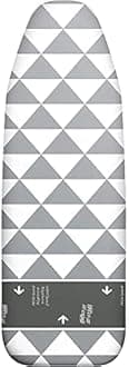 Ironing Board Cover 120 x 40 cm, Heat Reflective, Elastic Band, Gliding Zone, Oeko-Tex 100, 4 Sizes, Steam Ironing Station