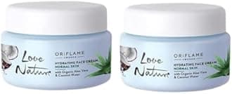Oriflame love nature hydrating face cream with organic aloe vera and coconut water 50 x 2 ml - Pack of 2 - Business Buzz