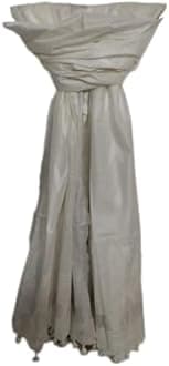 Women's Bhagalpuri Linen Cotton Blend Handloom Ikkat Dupatta with Zari Design, 2.25 Metres