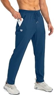 G Gradual Men's Sweatpants with Zipper Pockets Tapered Joggers for Men Athletic Pants for Workout, Jogging, Running