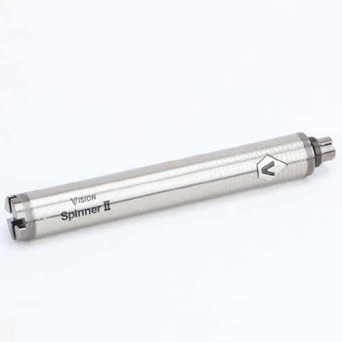 Vision Spinner Battery Ego Adjustable 3.3-4.8 V 1600 mAh – No Nicotine or Tobacco – Sterling Silver