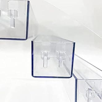 MineDecor 12 Piece Acrylic Sunglasses Organizer Clear Eyeglasses Display Case 6 Tier Eyewear Storage Tray Box for Glasses Tabletop Holder Stand