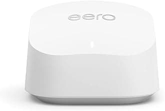 Amazon eero 6+ mesh Wi-Fi router | 1.0 Gbps Ethernet | Coverage up to 140 m2 | Connect 75+ devices | 1-Pack | 2022 release