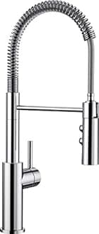 BLANCO 521476 Catris-S, Single-lever Mixer Tap With Pull-Out Hose Spray; Kitchen Mixer High-pressure Tap in Chrome, 1 Piece