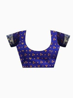 SAMAH Women's Bandhani Printed | Leheriya Printed Chiffon Saree with Unstitched Blouse Piece