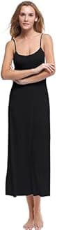 Papicutew Women's Long Full Cami Slip Dress Sleeveless Nightgowns