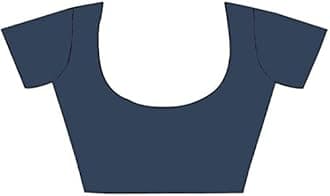 RAJESHWAR FASHION WITH RF Women's Latest Stylish Fancy Georgette Printed Saree For Women With Jacquard Border & Blouse (Multicolored)