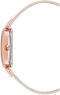 Nine West Women's Saffiano Strap Watch, NW/1856, Blush Pink/Rose Gold