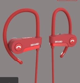 Bluetooth headset Chetoo headphone,Red