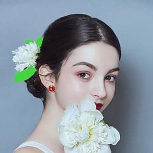 OHINGLT Ladybug Clip on Earrings for Woman Silver Ear Cuff Black Spot Red Ladybug Earring