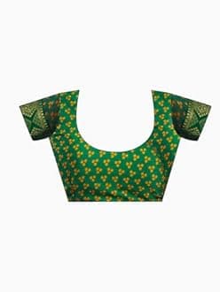 SAMAH Women's Bandhani Printed | Leheriya Printed Chiffon Saree with Unstitched Blouse Piece