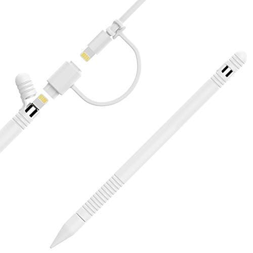 Apple Pencil 1st Generation Case, Ultra Thin Apple Pencil Case, Silicone Protective Apple Pencil Cover with Cap Holder, iPad Pen Accessories