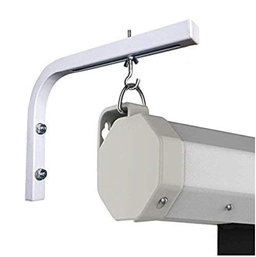 Universal L Shaped Wall Hangers for Hanging Projector Screen, Comes with Hook and Screws, Adjustable, 11 Inch Length