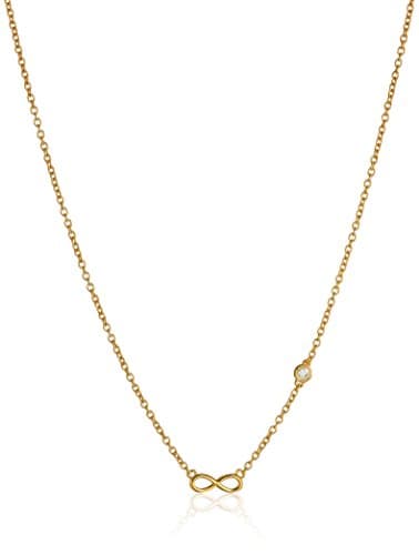 Syd by SE Infinity Necklace with Diamond Bezel