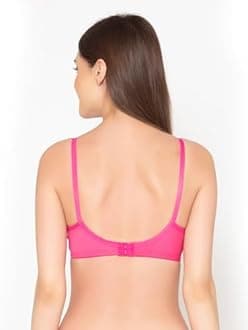 Groversons Paris Beauty Women's Non-Padded Wire-Free Full Coverage Cotton Bra | Adjustable Straps | Hook & Eye Closure | Soft Everyday Bra