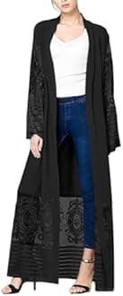 WSPLYSPJY Embroidered Women Open Abaya Muslim Dress Islamic Cardigan Dubai Kaftan Robe