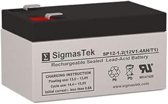 Power Sonic PS-1212 Replacement Battery - 12 Volt 1.2 AH F1 Terminal by SigmasTek