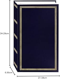 Pioneer Photo Albums STC-504 Navy Blue Photo Album, 504 Pockets 4"x6"
