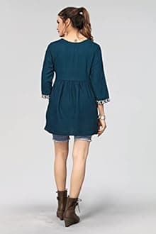 Bee M Pee Designer Short Kurti Tops for Jeans for Women I Chikankari Rayon Cotton Long Kurta Kurti for Women I Stylish wear Kurti top for Girls