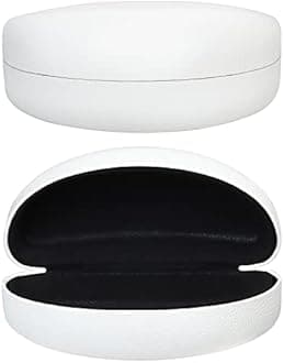 molshine Hard Shell Sunglasses Case,PU Leather Classic Large Glasses Case for Women Men Lady