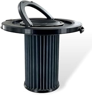 DL-pro Lamellar Filter Cylinder with Handle for Bosch Relaxx'x Ultimate Zoo Pro Animal 12017969 12027830 Cylinder Filter Dust Filter for Vacuum Cleaners