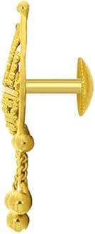 Joyalukkas 22KT Yellow Gold Drop Earrings for Girls