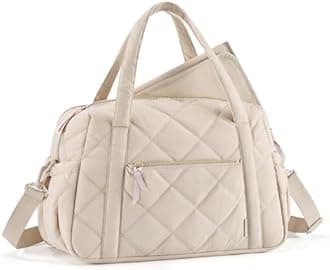 mommore Diaper Bag Tote, Expandable Baby Bag with Changing Pad, Large Mommy Bag for Hospital, Lightweight Tote Bag Travel