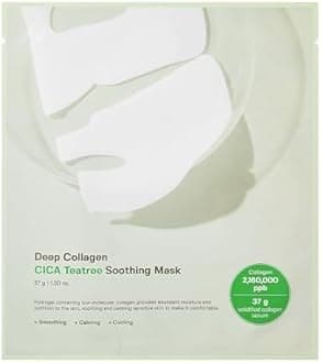 SUNGBOON EDITOR Deep Collagen Overnight mask 37gx1ea | Real Collagen 2,160,000PPB for Elasticity | TikTok Trend Items | Anti-aging Care | Korean Skin Care (1 Count, CICA Teatree)