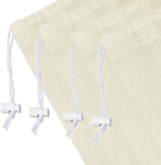 COTTON CRAFT - 4 Pack Extra Large 100% Cotton Canvas Heavy Duty Laundry Bags - Natural Cotton - 28"x36" - Versatile - Multi Use - Santa Sack