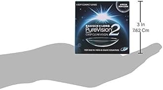 Bausch + Lomb Purevision2 Monthly Disposable Contact Lens (6 Lens Pack -1.25).