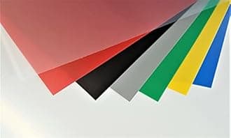 Plastic Sheet Polypropylene Coloured ViPrint Graphic Arts 0.8mm Thick A5 to A2 (No Colour, A2-600 x 420mm (23.4 x 16.5 in))