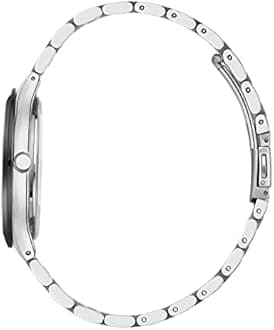 BUREI Men's Watches Slim Minimalist Stainless Steel Quartz Analog Watch Japanese Movement Waist Watch for Men 44mm Large Case