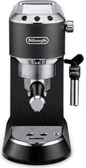 De'Longhi Dedica Pump Espresso Manual Coffee Machine | Cappuccino, Latte Macchiato With Milk Frother | Thermo Block Heating System For Accurate Temperature | Easy To Clean | EC685.BK (Black)