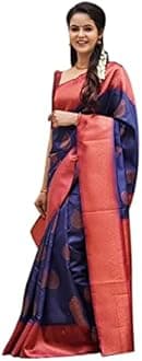 Shiv Textiles Womens Banarasi Saree Saree (pack of 1)
