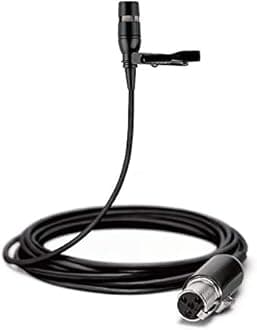 Lavalier Microphone for Shure wl185 Unidirectional Lapel Collar Tie Clip On mic ta4f 4 Pins