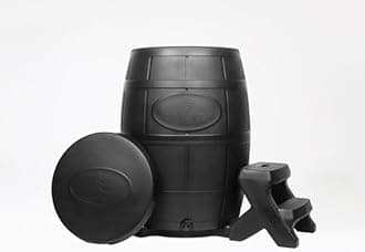 Ice Barrel Bathtub (400 Model) - Portable Freestanding Cold Therapy Tub for Athletes - Adult Ice Baths, Recovery & Training, Soaking, Stress Relief & Pain Reduction (Charcoal Black)