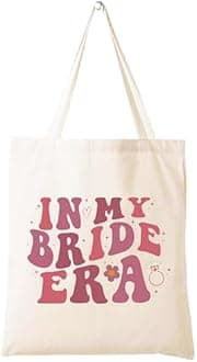 LIBIHUA My Bride Era Shoulder Bag - Bridal Shower & Bachelorette Party Tote, Engagement & Wedding Gift for Bride to Be, Fiancee, Wifey