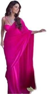 Alia bhatt Saree Rocky aur rani movie saree celebraty inspired sari Bollywood partywear Georgette Printed saree