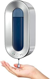 Automatic Soap Dispenser 700ML Wall Mounted Hand Sanitizer Dispenser Touchless Battery Powered Waterproof Gel Dispenser for Household Kitchen, Hotel, Office, Home, Healthcare Facilities