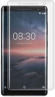 ELICA - Nokia 8 Sirocco - 5D Tempered Glass Full Front Body Cover Edge to Edge Screen Guard Protector - Transparent