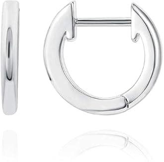 PAVOI 14K Gold Plated Cuff Earrings Huggie Stud | Small Hoop Earrings for Women