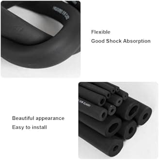 Aigoss Flexible Pipe Insulation Tubing 3/4" 1" 1-1/4" 1-1/2" 2" 2-1/2" 3" 3-1/2" 4" ID Black Freeze Protection Heat Preservation Foam Tube for Industry and Construction