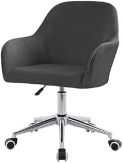 ZHUIYUAN Velvet Office Chair Slipcover with Arms,Cover Chair for Vanity,Modern Office Computer Chair Protector,Stretch Wingback Dining Chair Cover Protector for Home Kitchen Living Room