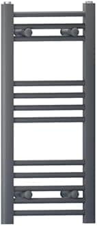 Myhomeware Anthracite Grey Heated Bathroom Towel Rail Radiator For Central Heating Elegant Designer In UK (300mm x 700mm (h))